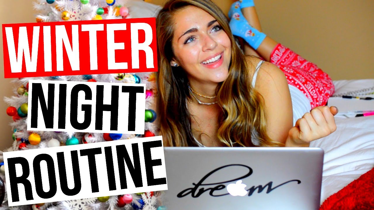 Winter Night Routine! WINTER BREAK | Nichole Jacklyne ♡