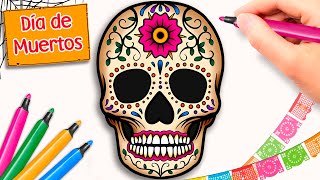 Coloring Halloween Sugar Skull | Calavera Dia de Muertos