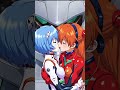 evangelion rei x asuka Yuri kiss