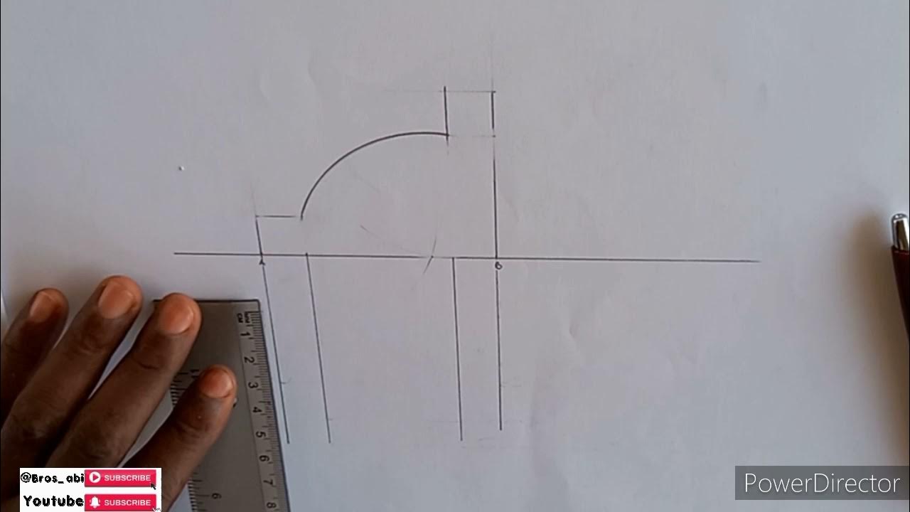 Technical drawing solution for waec question 1a and 1b year 2021