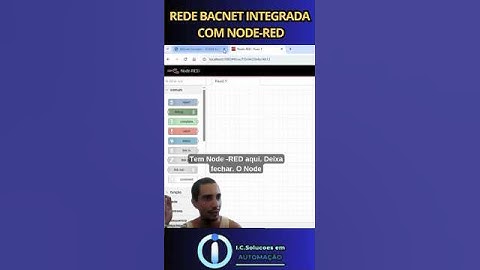 Rede BACNET IP integrada ao Node-Red #bacnet #bacnetip #nodered #industria40 #automaçãopredial