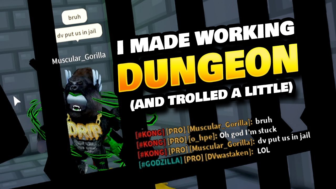 I Made a Working Dungeon in Roblox Islands and Trolled