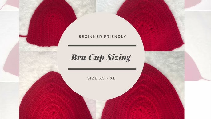 Beginner crochet bra cup tutorial #crochetersoftiktok #crochettutoria, crochet  cup tutorial