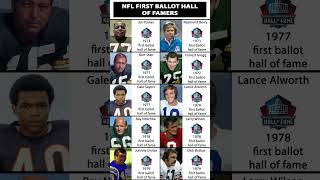 NFL First Ballot Hall Of Famers #nfl #americanfootball #nflplayers #nflhistory #nflteams #nflnews