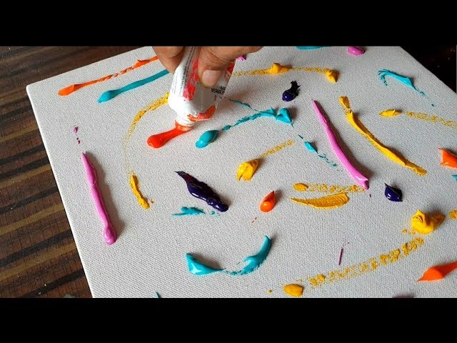 Textured Paint Canvas Kid's Craft