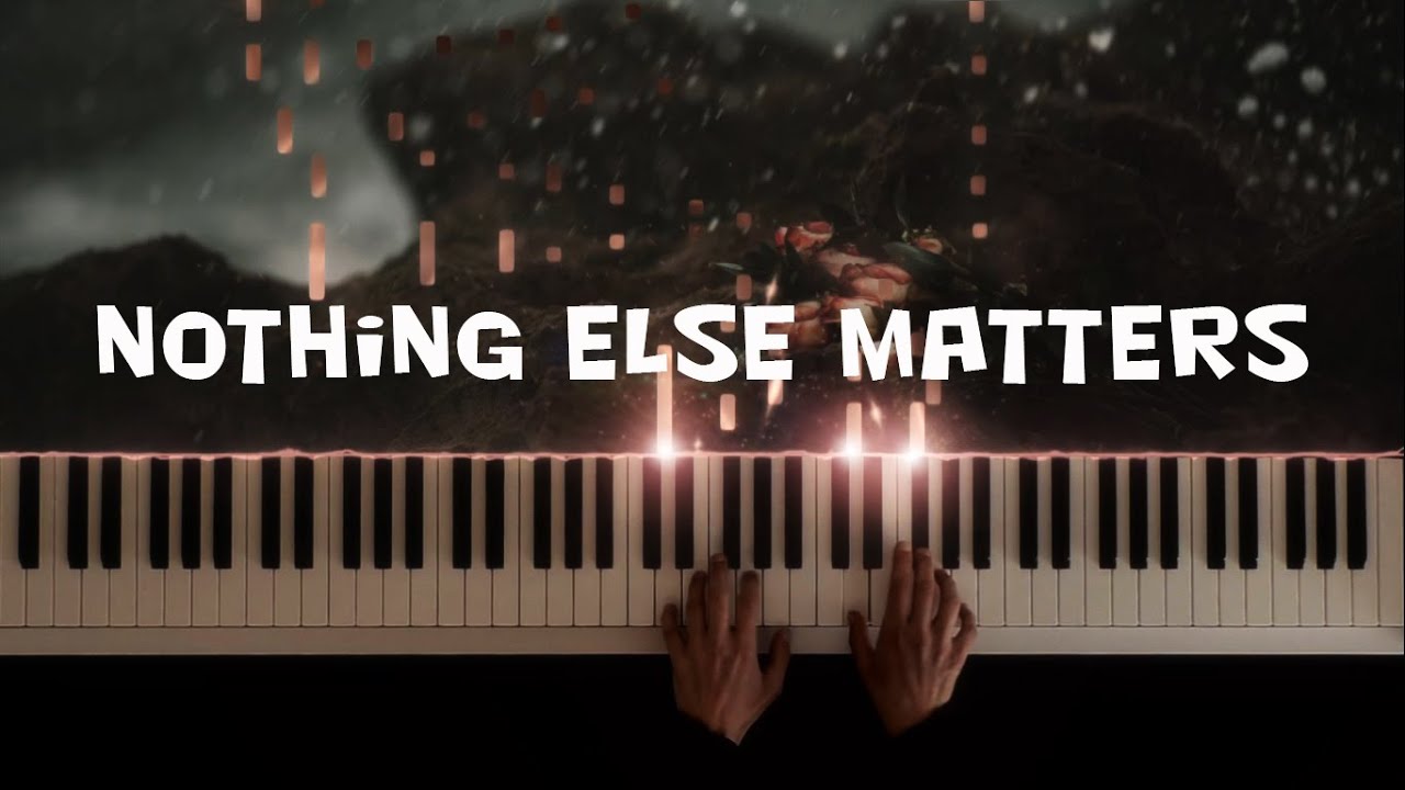 Nothing Else Matters Metallica Piano Cover Piano Tutorial