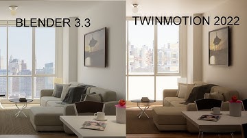 Cycles Engine (Blender 3.3)  vs Twinmotion 2022 (UE 4)  Path Tracing..