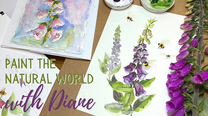 How to Paint a Foxglove Flower - Paint the Natural...