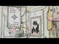 Pawsome Life Vintage Shabby chic cats journal-SOLD
