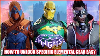 Gotham Knights How To Unlock Specific Elemental Gear Pieces