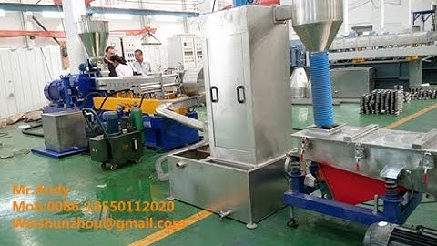 PP PE + CACO3 Filler Masterbatch Extruder Pelletizing Line