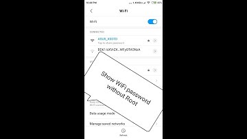 Show WiFi password without Root in Miui