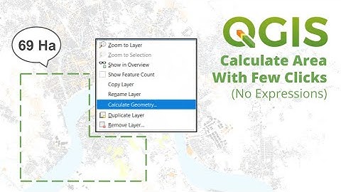 Calculate area (geometry) in QGIS without script/expression
