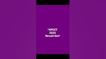 HPCET 2025 Result Out #hpcet #hpbose #hptu #hamirpur #himachalpradesh #trending 🔥🔥