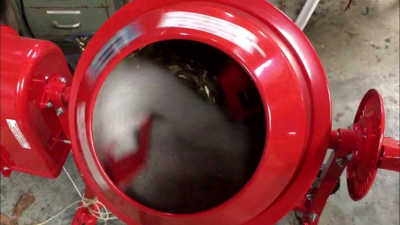 Wet processing brass. Harbor freight 1 1/4 cu ft cement mixer, 2 gals