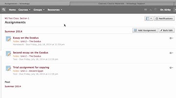 Schoology - Copying Assignments to Other Classes