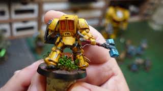 Konflikt 47 commission and WH 40K Imperial fist terminators 