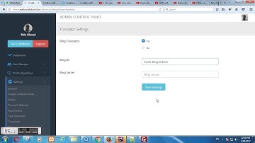 How To Setup Bing Translator on crea8social sites