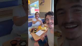 We arrived Monterrey mexico We went through the metro system and went to the restaurant to wait