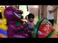 Ying Ying on Barney Ride...Blur Face..