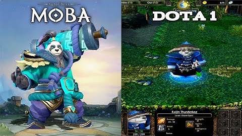 AutoChess Moba vs Dota 1 Heroes Comparison