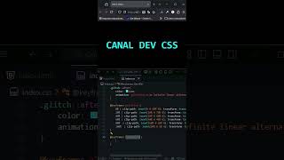 CSS Glitch Text Effect