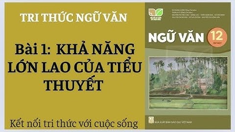 Tri thức ngữ văn, bài 1/ Khả năng lớn lao của tiểu thuyết/ KNTTVCS⭐