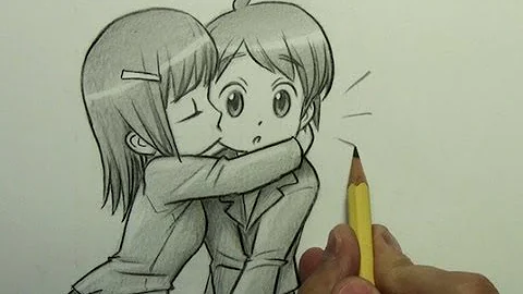 How to Draw a Chibi Kiss On the Cheek