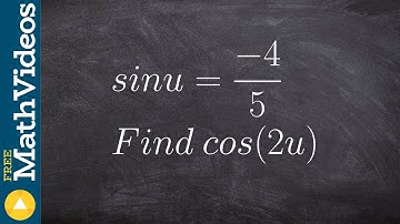Pre-Calculus - How to Evaluate Using the Double Angle Formula for Cosine