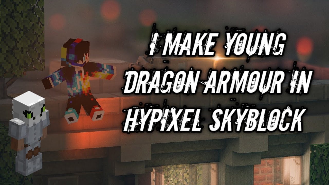 I Make A Young Dragon Armor In Hypixel Skyblock 😱 ️ Grandma Wolf