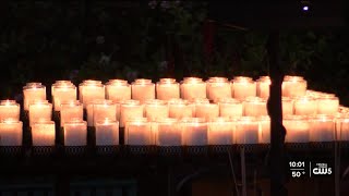 Community members hold vigil at Mission Plaza for Luca Benedetti