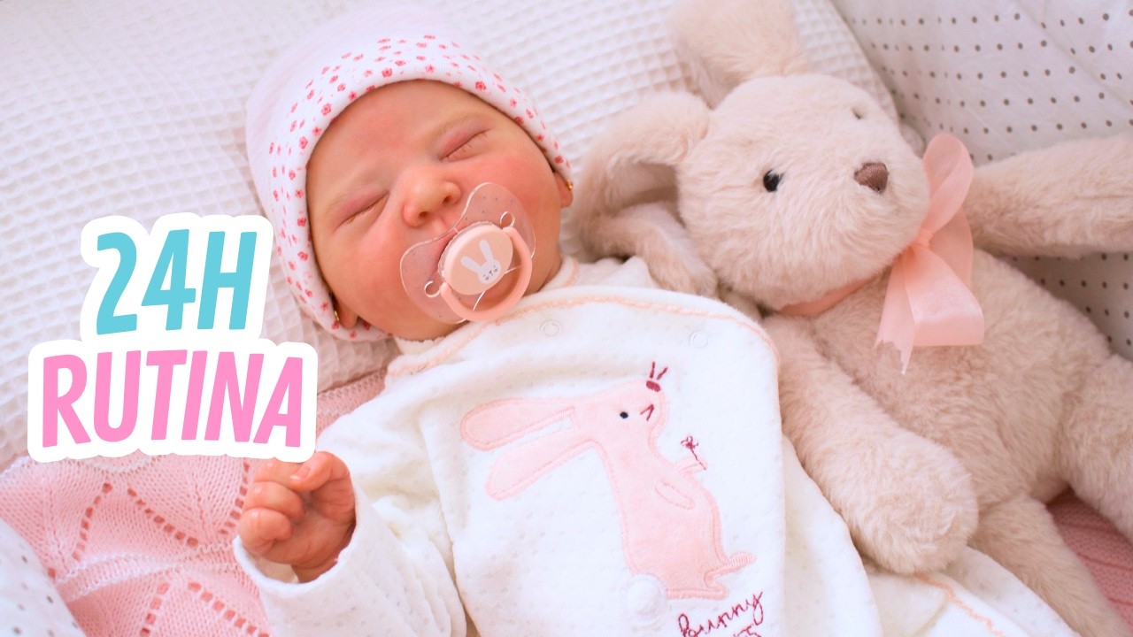 ¡DÍA COMPLETO! 24 HORAS con MI BEBÉ REBORN CAELI 💞🍼