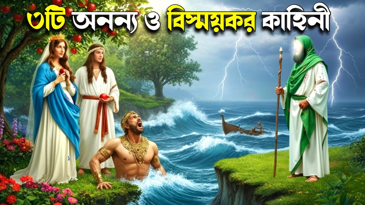 কোরআনের শ্রেষ্ঠ ৩টি শিক্ষণীয় ঘটনা | হযরত আদম ও মুসা (আঃ) এর কাহিনী | Islamic Story Bangla