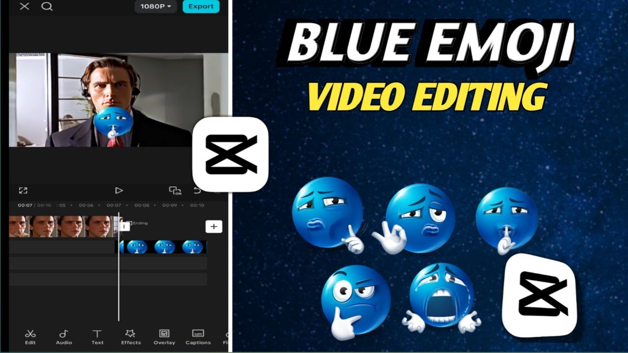 Trending Blue Emoji Trollface Edit in capcut |Trollface Video Editing in capcut | Trollface tutorial