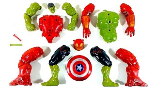 Assemble Hulk Smash VS Hulk Buster Avengers Superhero Toys