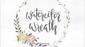 Easy Watercolor Wreath Process On Procreate (Tutorial)