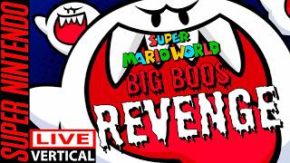🔴Super Mario World: Big Boo Revenge 3D em 4K SUPER NINTENDO [ LIVE VERTICAL ]