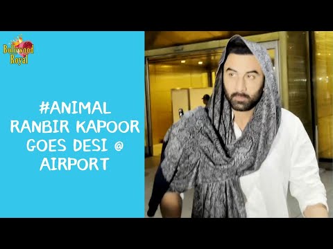 #Animal Ranbir Kapoor Goes Desi @ Airport  @BollywoodRoyal14