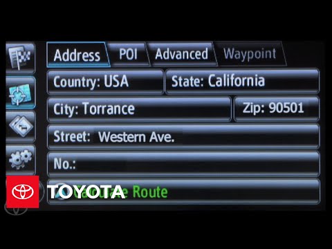 How-to: Input an Address on Display Audio with Entune® | Toyota