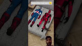 Deadpool vs Captain America #deadpool #spiderman #captainamerica