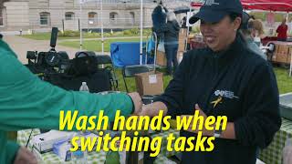 When to Use Your Handwashing Station at the Farmers Market