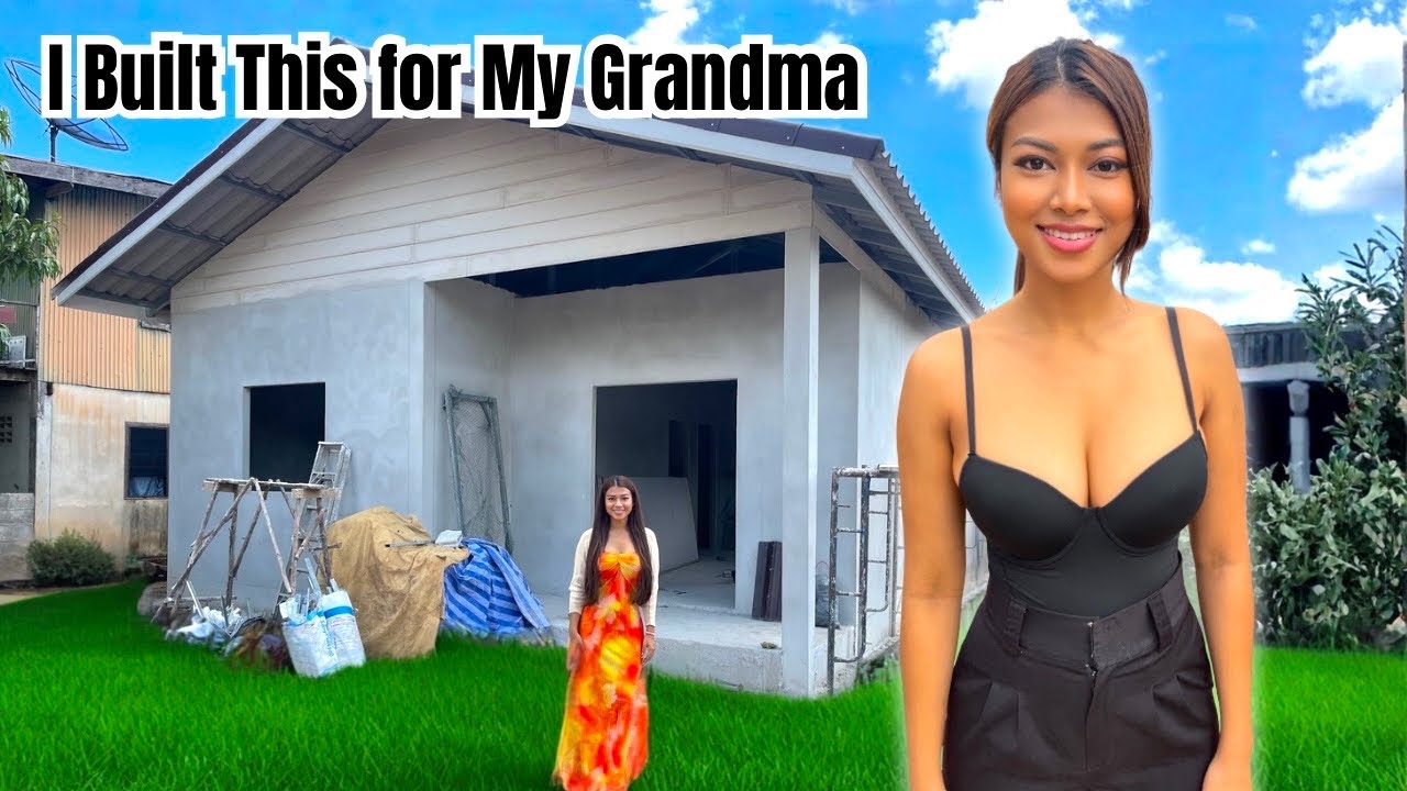 Дочь из Таиланда строит дом для своего отца и бабушки – пошаговое руководство по строительству до...