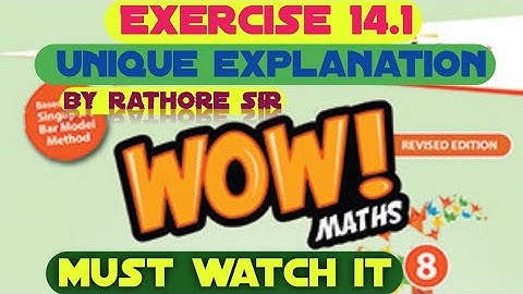 EXERCISE 14.1 SOLUTION CLASS 8TH WOW MATHS BOOK SOLUTIONS
