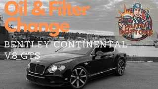 Bentley Continental V8 GTS - Oil & Filter Change Bentley Continental Gt Oil Filter