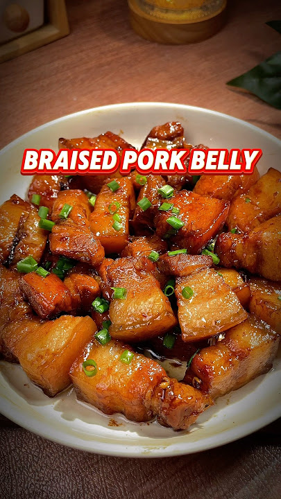 Braised Pork belly Recipe #easyrecipe #porkbelly #pork #simplerecipes #dinnerideas #chinesefood