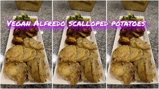Vegan Alfredo scalloped potatoes | PLANT BASED
