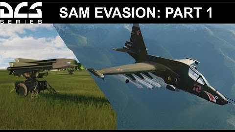 DCS SAM Evasion Tutorial |Terrain Masking Against Radar-Guided Missiles | Su-25T