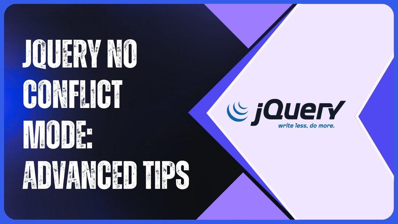 No Conflict Advance jQuery Development YouTube