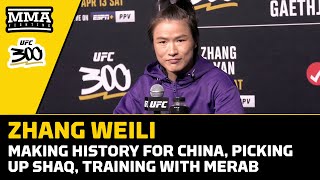 Zhang Weili Talks All-China Showdown, Picking Up Shaq, Training With Merab | Ufc 300