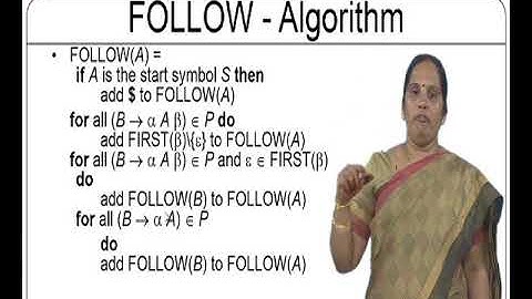 Top Down Parser-First,Follow and Table
